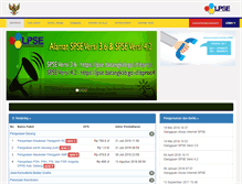 Tablet Screenshot of lpse.batangkab.go.id